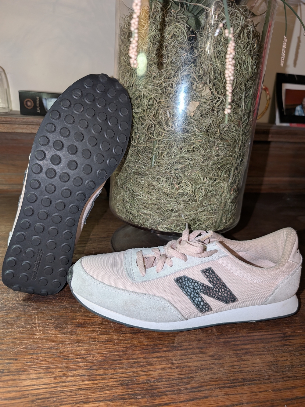 New Balance Women's Pale Pink & Light Gray Low-Profile Sneakers